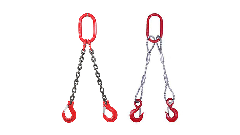 체인 슬링과 와이어 로프 슬링의 장점 비교