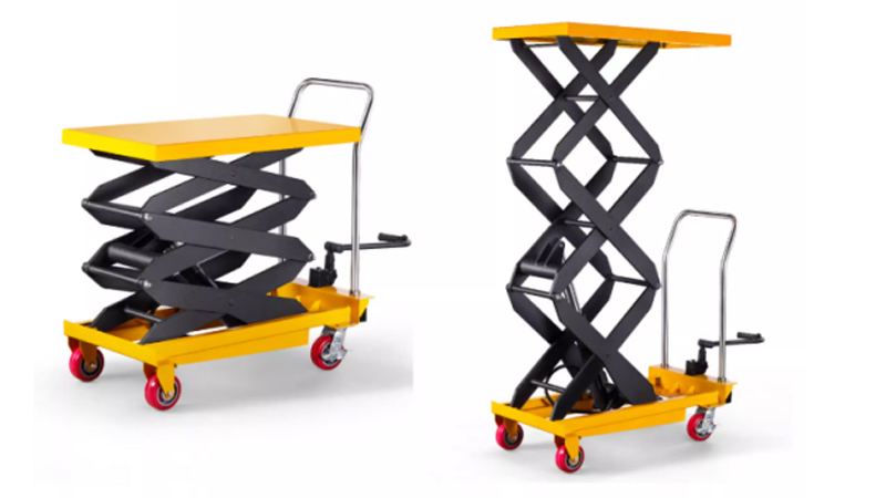 제조 워크샵에서 1000KG 유압 리프팅 테이블 적용 사례 연구