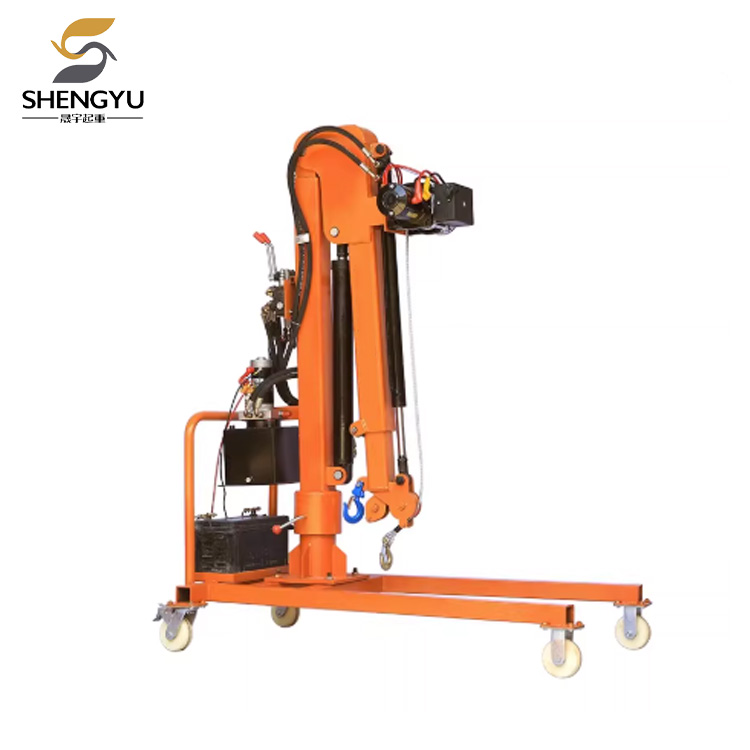 모바일 전기 유압 차량 탑재 크레인